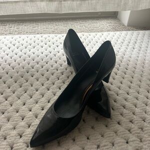 Stuart Weitzman Black Patent Leather Heels